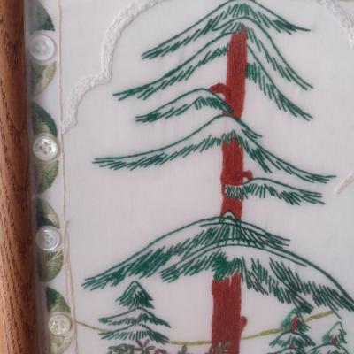 Framed Under Glass Needlework and Sewing Notions Fabric Art Choice J