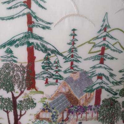 Framed Under Glass Needlework and Sewing Notions Fabric Art Choice J