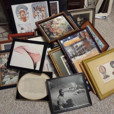 Large Collection of Framed Art Various Sizes and Themes Wall Decor Choice L