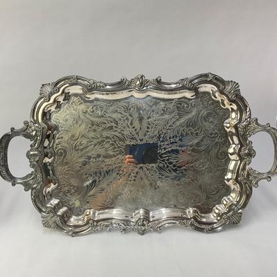 268 Silver Plated Wine Cooler and Tray