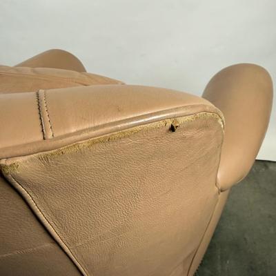 591 Hancock & Moore Leather Rocking Swivel Chair