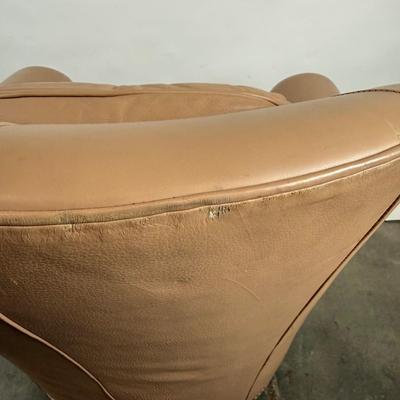 591 Hancock & Moore Leather Rocking Swivel Chair