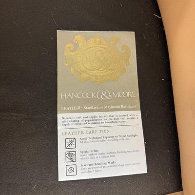 591 Hancock & Moore Leather Rocking Swivel Chair