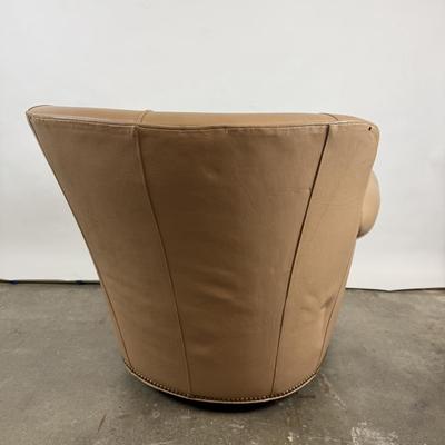 591 Hancock & Moore Leather Rocking Swivel Chair