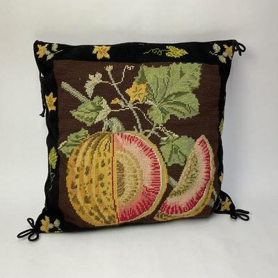 288 Needle Point Pillow of Melon