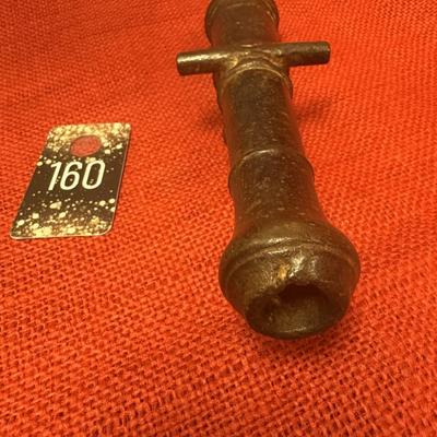 Sale Photo Thumbnail #130: 8 1/4 inches long
16mm bore hole
40 mm at the widest part of the barrel