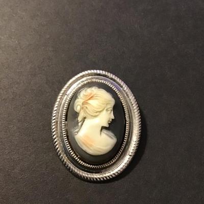Sale Photo Thumbnail #255: Vintage Cameo Fashion Brooch Please see attached photos
