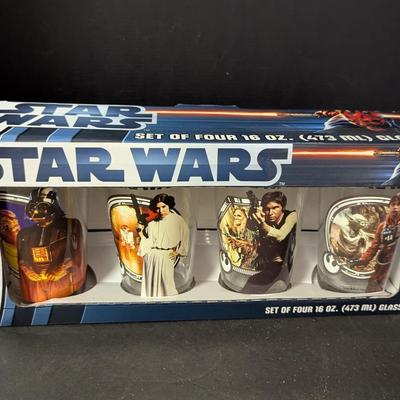 Star Wars Set Of Four 16oz Glasses