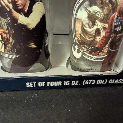 Star Wars Set Of Four 16oz Glasses