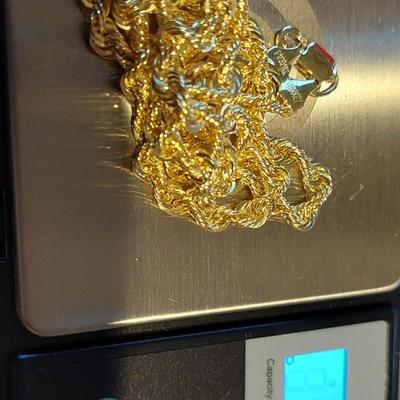 Real 14kt Gold Filled Rope