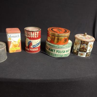 OLD HOUSEHOLD TINS