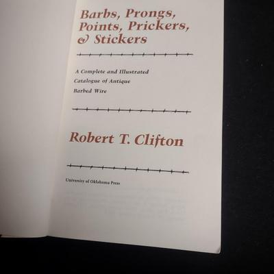 2 BOOKS ON ANTIQUE BARBED WIRE