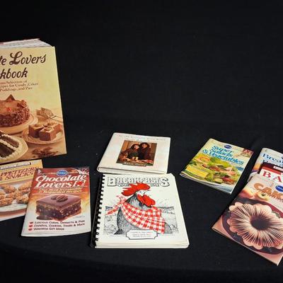 A VARIETY OF COOK BOOKS AND RECIPE PAMPHLETS