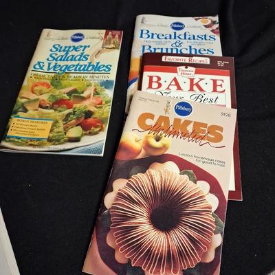 A VARIETY OF COOK BOOKS AND RECIPE PAMPHLETS