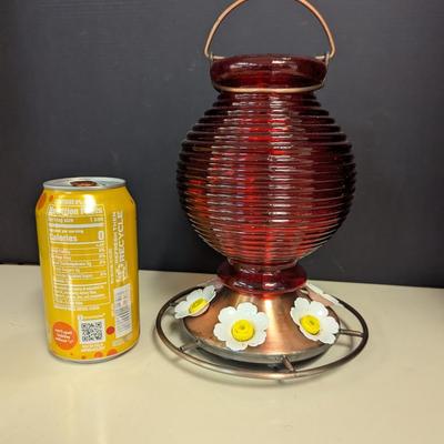 Glass Hummingbird Feeder