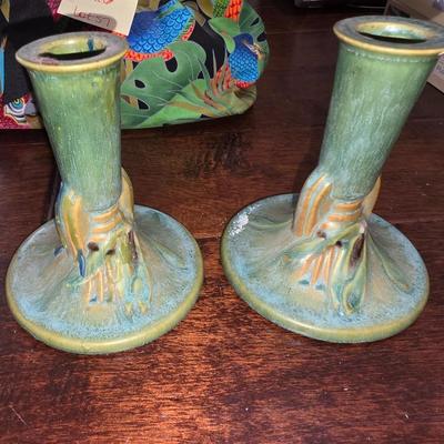 Roseville Candle Stick holders