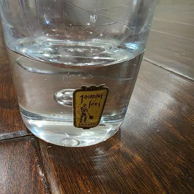 Johan Fors Sweden Glass Bud Vase