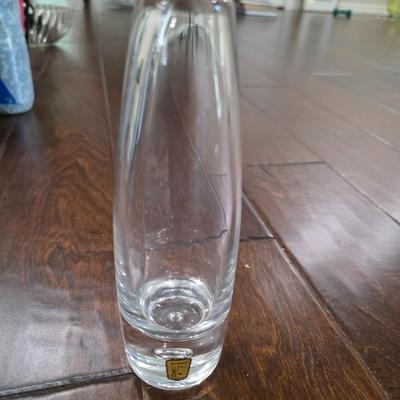 Johan Fors Sweden Glass Bud Vase