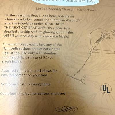 Unopened Vintage Star Trek Boxed Ornaments - Lot of 14