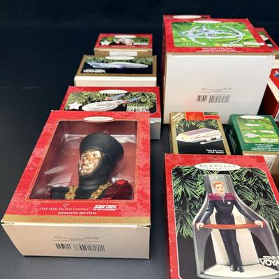 Unopened Vintage Star Trek Boxed Ornaments - Lot of 14