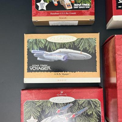 Unopened Vintage Star Trek Boxed Ornaments - Lot of 14