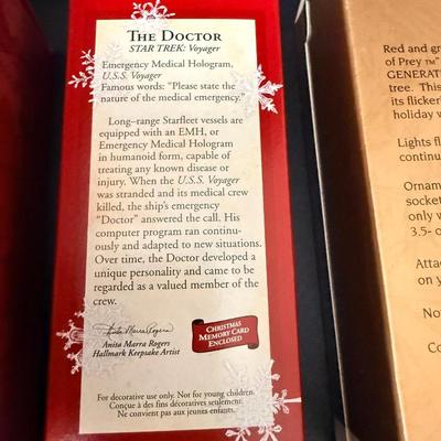 Unopened Vintage Star Trek Boxed Ornaments - Lot of 14