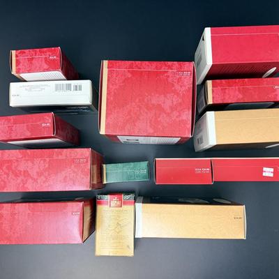 Unopened Vintage Star Trek Boxed Ornaments - Lot of 14