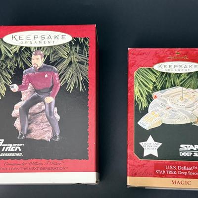 Unopened Vintage Star Trek Boxed Ornaments - Lot of 14
