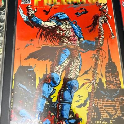 3 Signed Predator Comic Books c1989 & 1990
