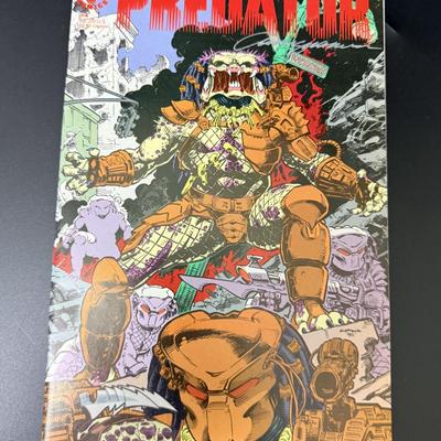 3 Signed Predator Comic Books c1989 & 1990