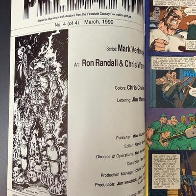 3 Signed Predator Comic Books c1989 & 1990