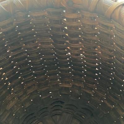 19th Century American County Large Gathering Basket 9”w x 13”h