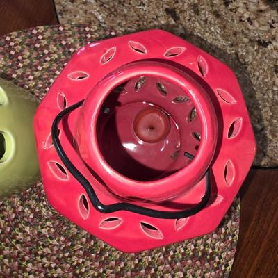 Ceramic lantern and tea light