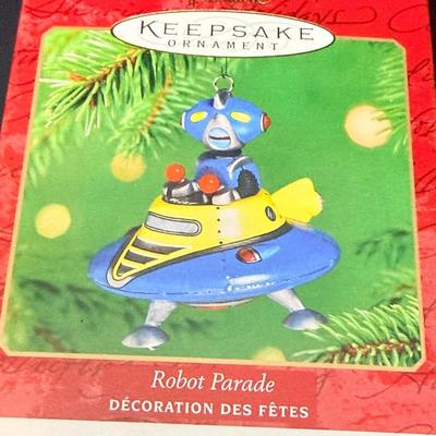 7 - New In Box Ornaments - Robots & GI Joe ++