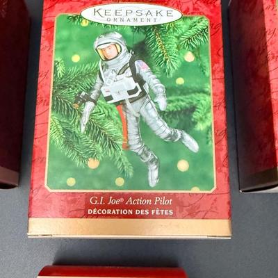 7 - New In Box Ornaments - Robots & GI Joe ++
