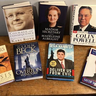 Signed Hardcover Political Memoirs Lot: Iconic Conservative Voices from the 2000s-2010s