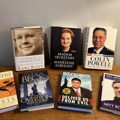 Signed Hardcover Political Memoirs Lot: Iconic Conservative Voices from the 2000s-2010s