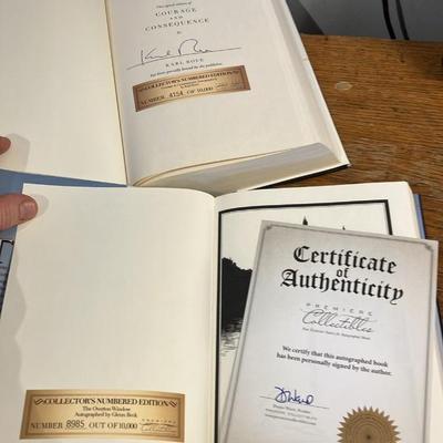 Signed Hardcover Political Memoirs Lot: Iconic Conservative Voices from the 2000s-2010s