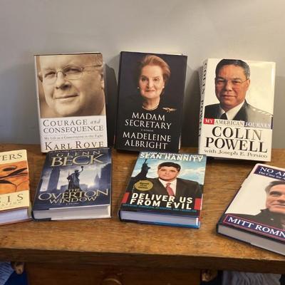 Signed Hardcover Political Memoirs Lot: Iconic Conservative Voices from the 2000s-2010s