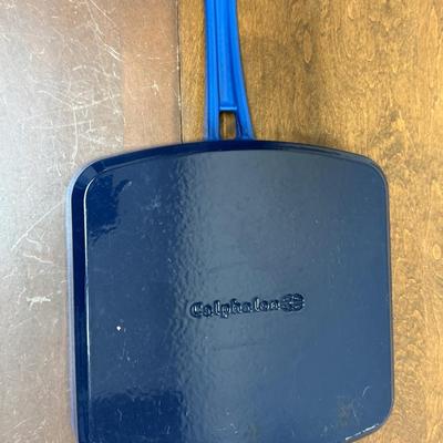 Sale Photo Thumbnail #23: Royal Blue enamel. Approx. 10.5" across. No Lid, good condition.