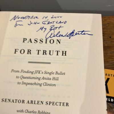 Signed Hardcover Political & Celebrity Memoirs Lot: Trump Family, Giuliani, Specter & Glenn Beck Classics