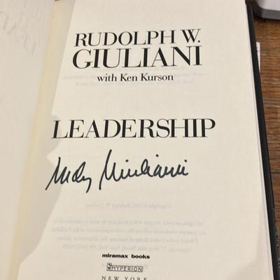 Signed Hardcover Political & Celebrity Memoirs Lot: Trump Family, Giuliani, Specter & Glenn Beck Classics