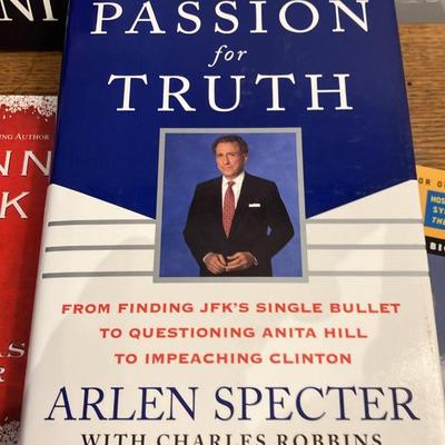 Signed Hardcover Political & Celebrity Memoirs Lot: Trump Family, Giuliani, Specter & Glenn Beck Classics