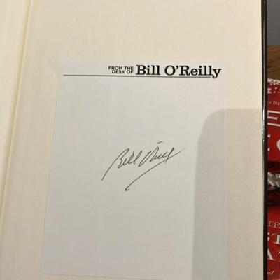 Signed Hardcover Conservative Political Memoirs Lot: Beck, O'Reilly, Rove, Graham & More