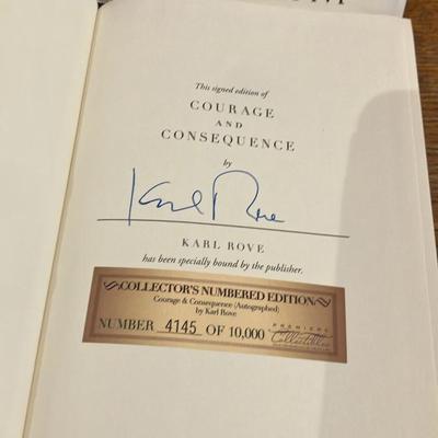 Signed Hardcover Conservative Political Memoirs Lot: Beck, O'Reilly, Rove, Graham & More