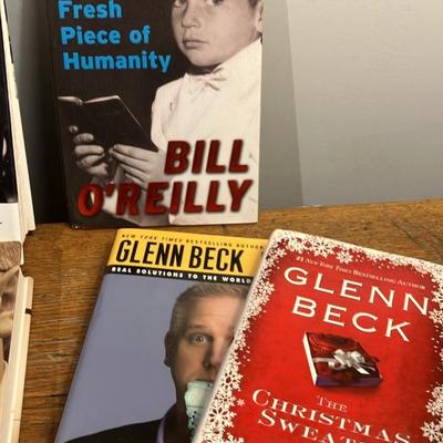 Signed Hardcover Conservative Political Memoirs Lot: Beck, O'Reilly, Rove, Graham & More