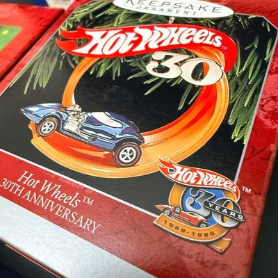 Lot of 5 Unopened Ornaments - Hot Wheels & More