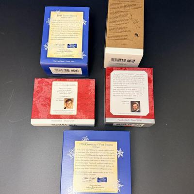 Lot of 5 Unopened Ornaments - Hot Wheels & More