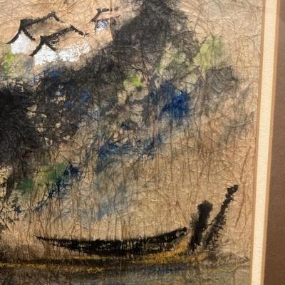 Original vintage watercolor painting by Chinese-American artist Ric Chin (born 1935)