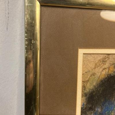 Original vintage watercolor painting by Chinese-American artist Ric Chin (born 1935)